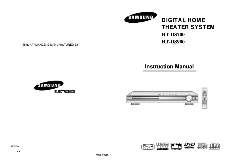 Page n°1 - Manuel utilisateur Samsung HT-D970