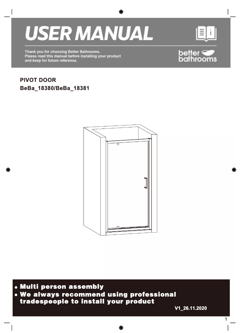 Image de la première page du manuel de l'appareil BeBa_18381