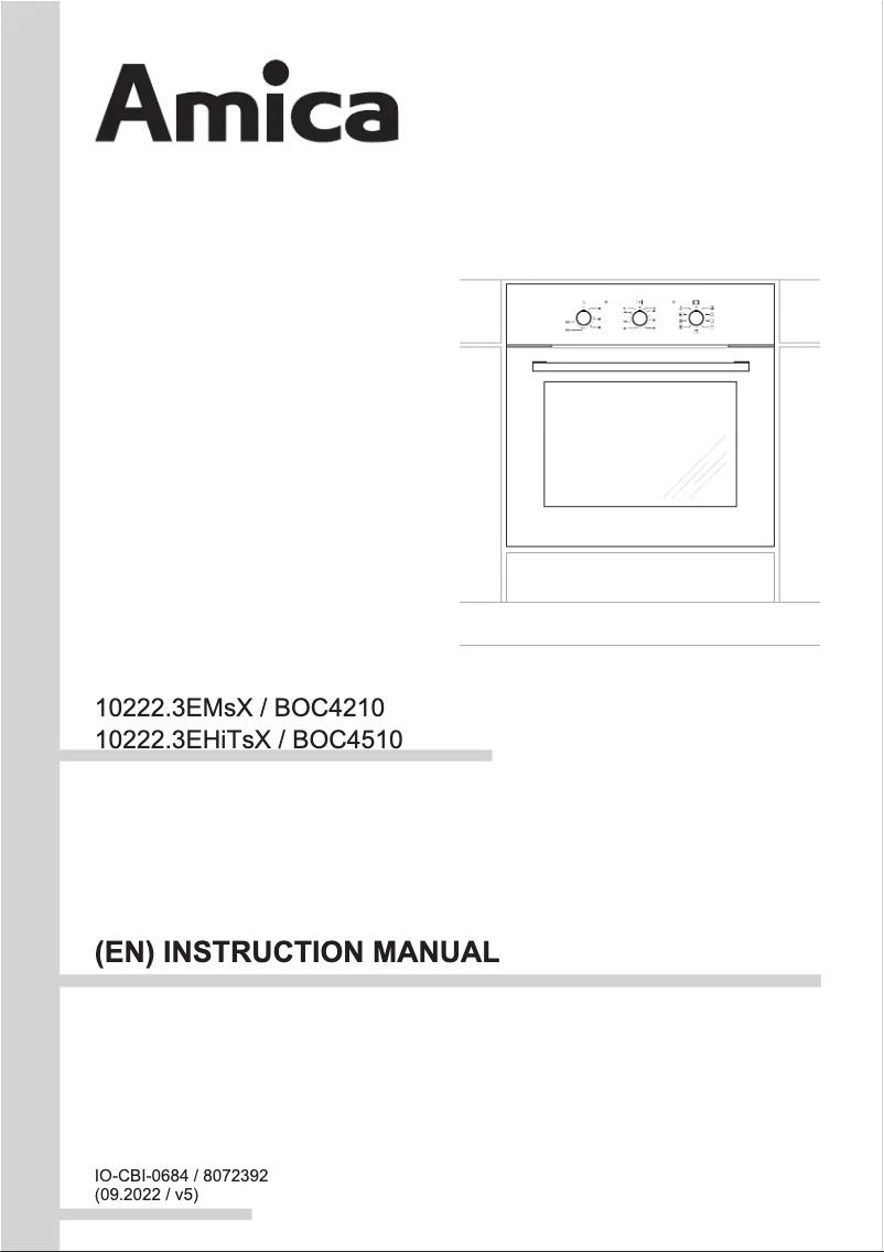 Page n°1 - Manuel utilisateur Amica BOC 4510