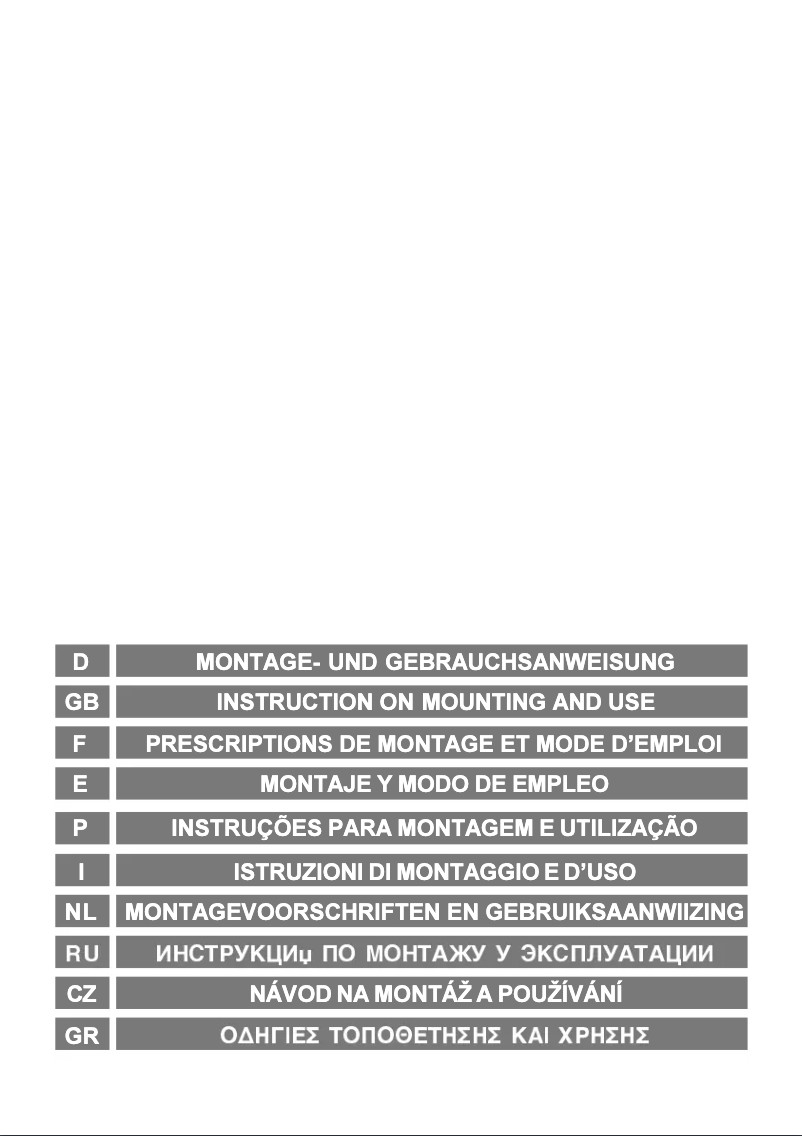 Page n°1 - Manuel utilisateur Candy CBP 61/1 X