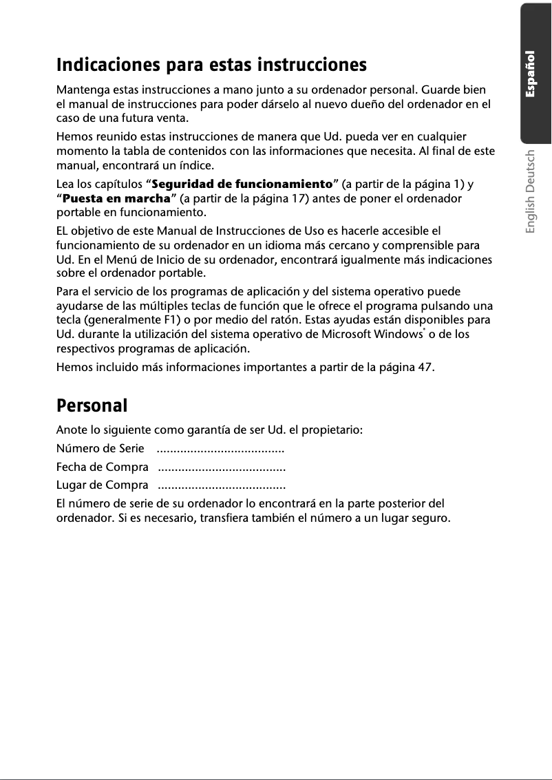 Page 1 de la notice Manuel utilisateur Medion AKOYA E1210 (MD 96910)