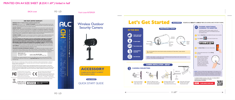 Page n°1 - Manuel utilisateur ALC AWSC37