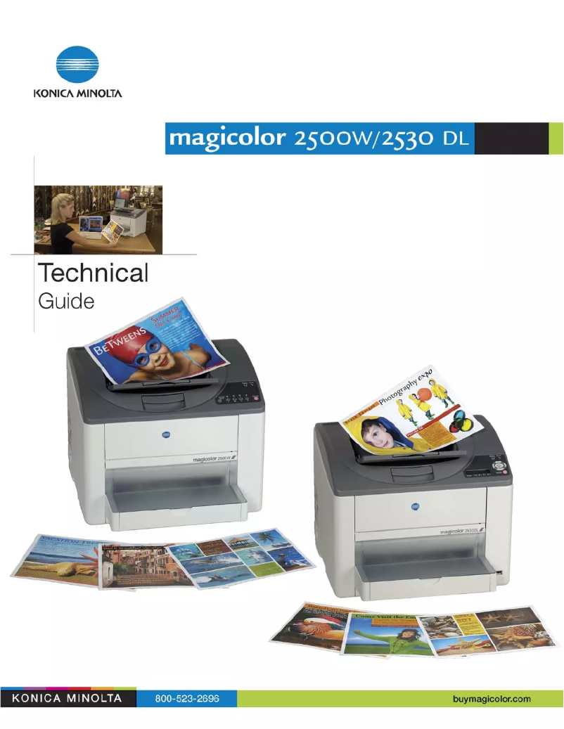 Page n°1 - Manuel utilisateur Konica Minolta MagiColor 2500W