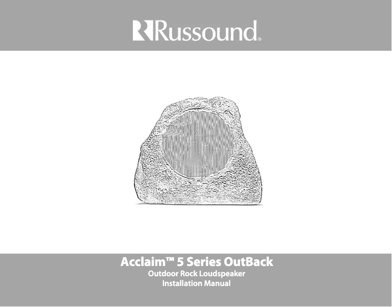Page 1 de la notice Manuel utilisateur Russound 5R82S