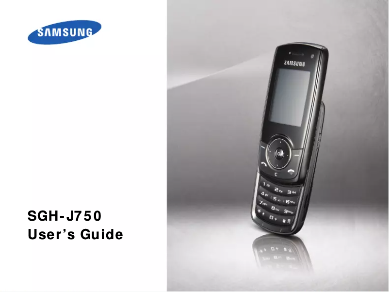 Page 1 de la notice Manuel utilisateur Samsung SGH-J750