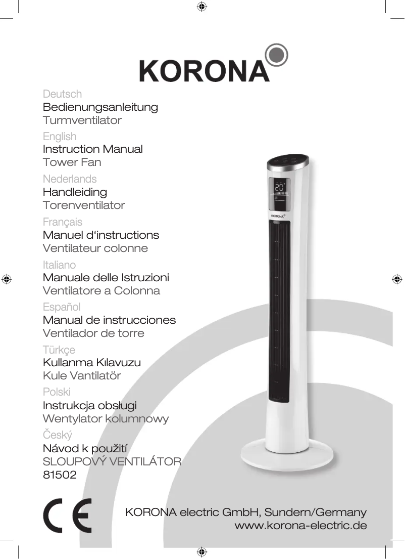 Página 1 del manual Manual de usuario Korona 81502