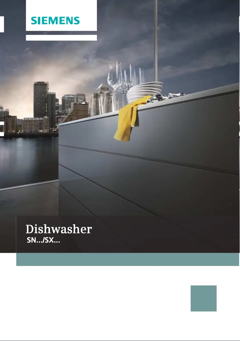 Page n°1 - Manuel d'utilisation et d'entretien Siemens SN25E280EU