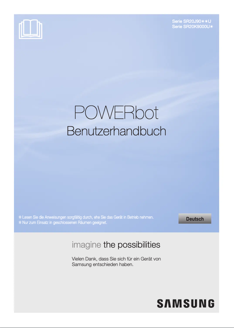 Page 1 de la notice Manuel utilisateur Samsung POWERbot SR20K9000UB