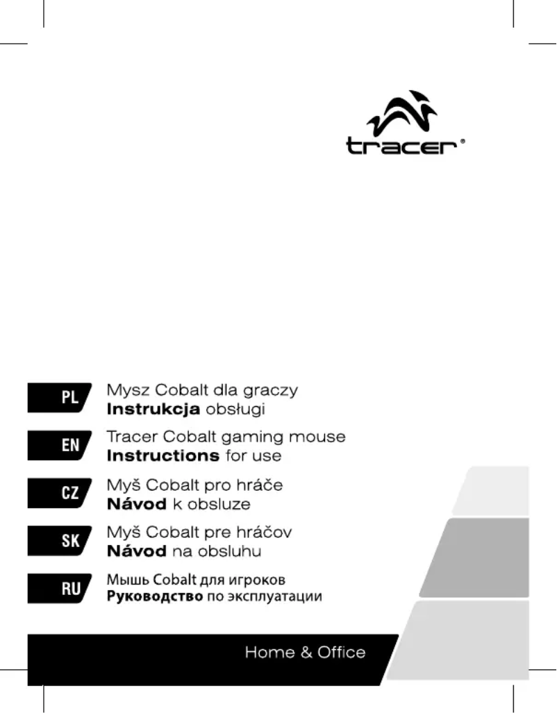 Page 1 de la notice Manuel utilisateur Tracer Cobalt