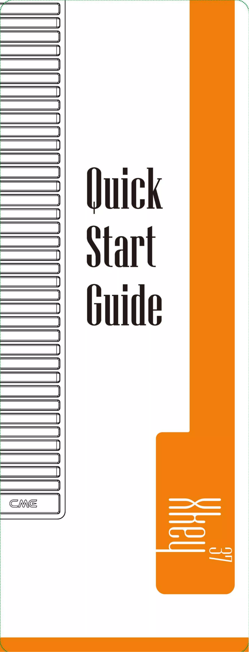 Page n°1 - Manuel utilisateur CME Xkey 37