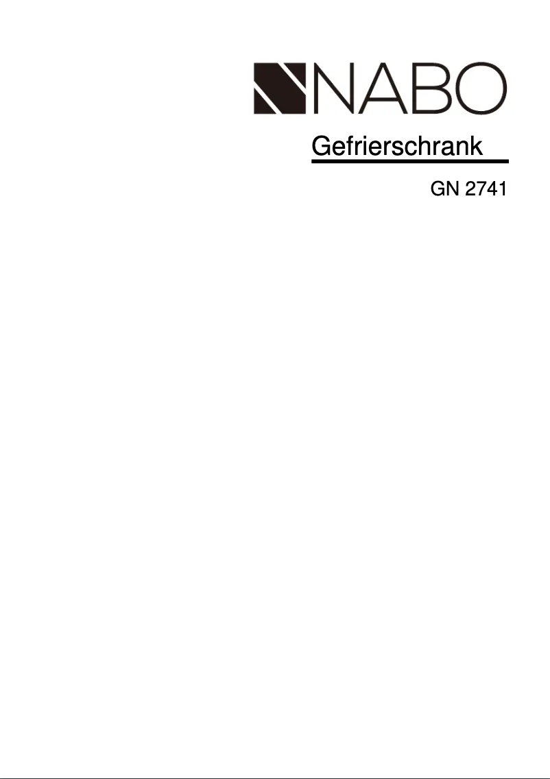 Page n°1 - Manuel utilisateur Nabo GN 2741