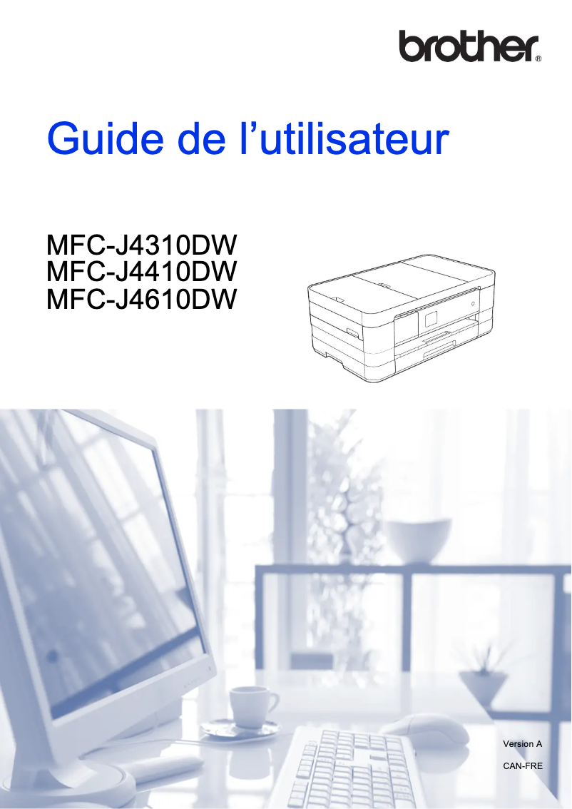 Image de la première page du manuel de l'appareil MFC-J4310DW