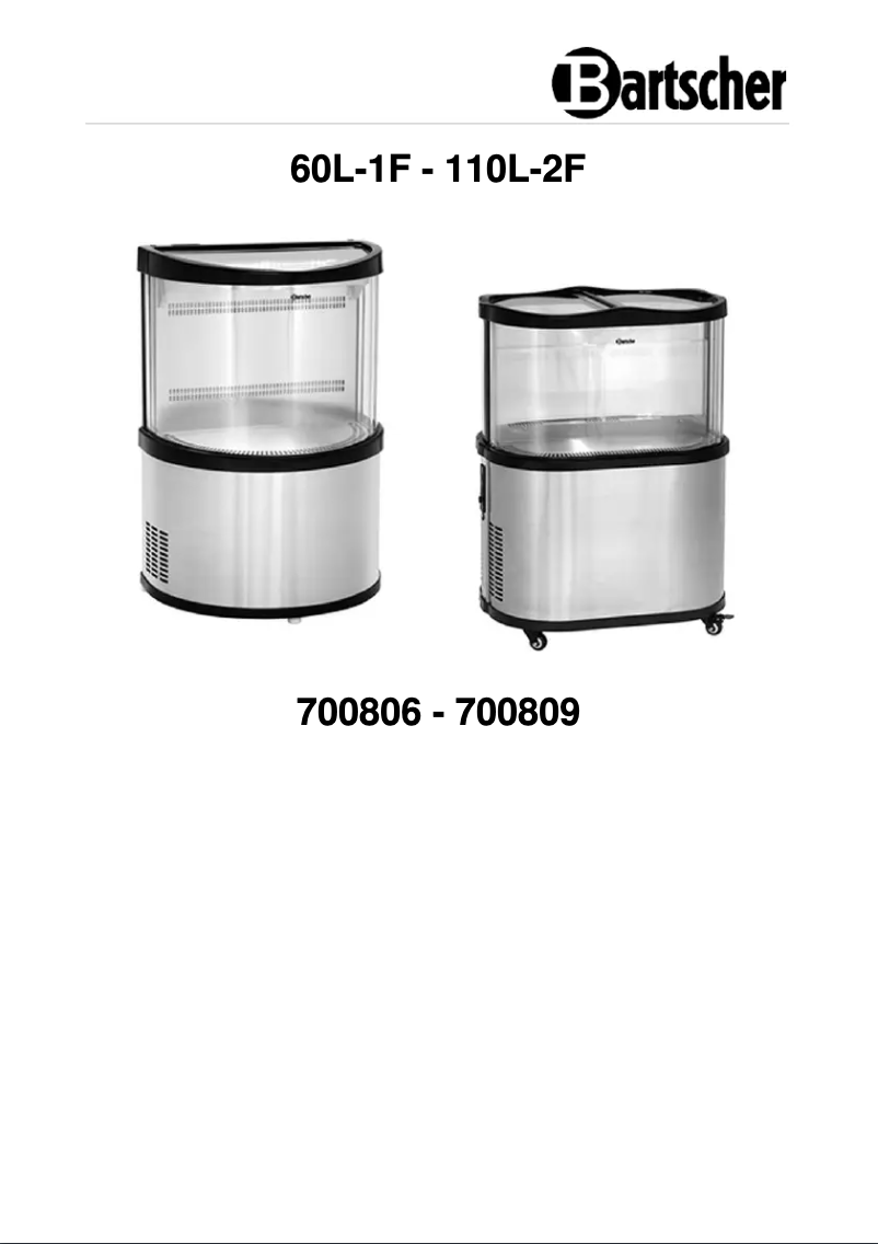 Page n°1 - Manuel utilisateur Bartscher 700806