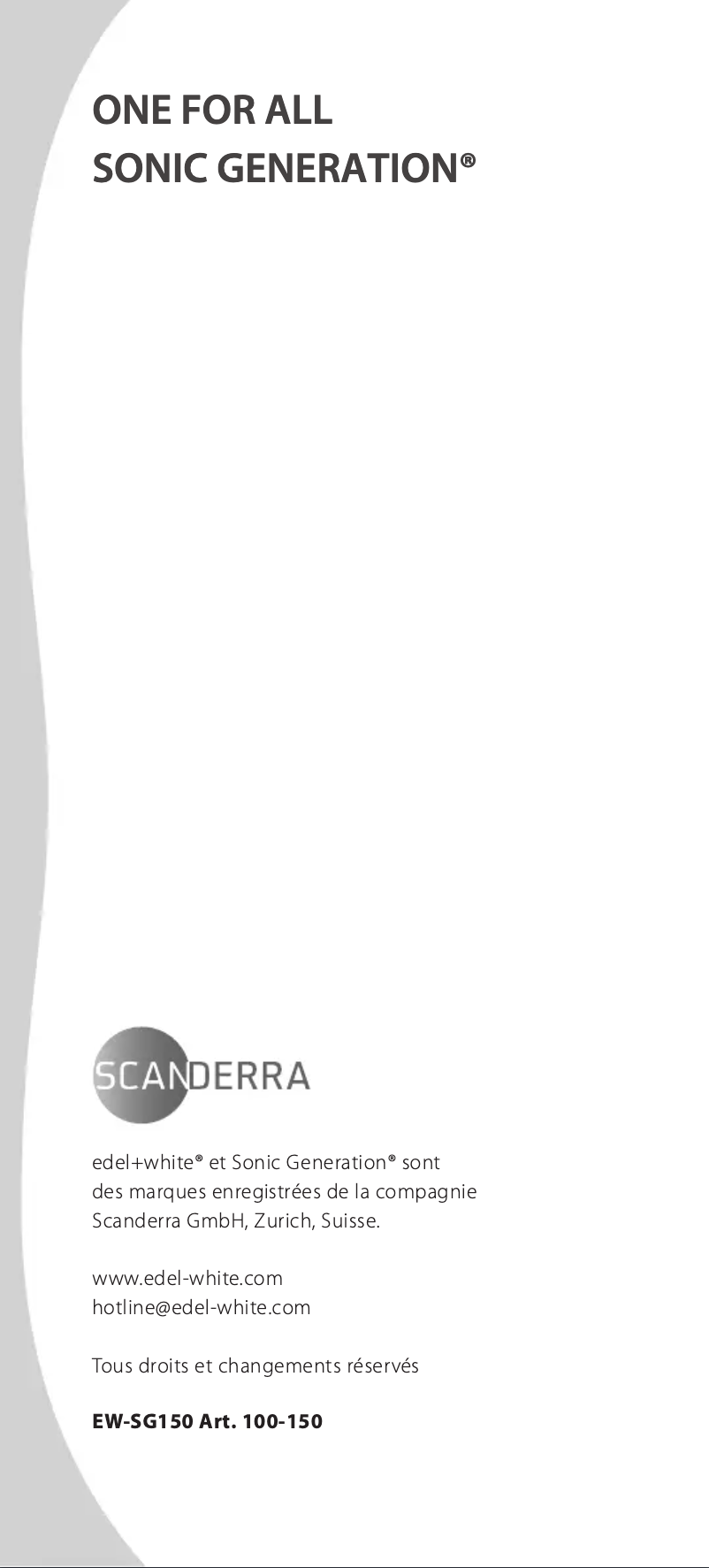 Image de la première page du manuel de l'appareil Sonic Generation