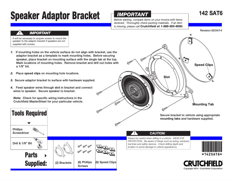 Page n°1 - Manuel utilisateur Scosche SAT6