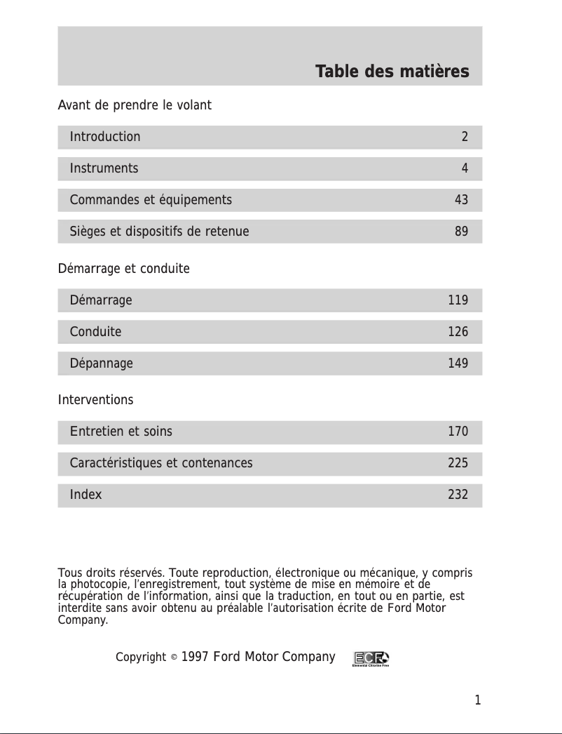 Image de la première page du manuel de l'appareil Mark VIII (1998)