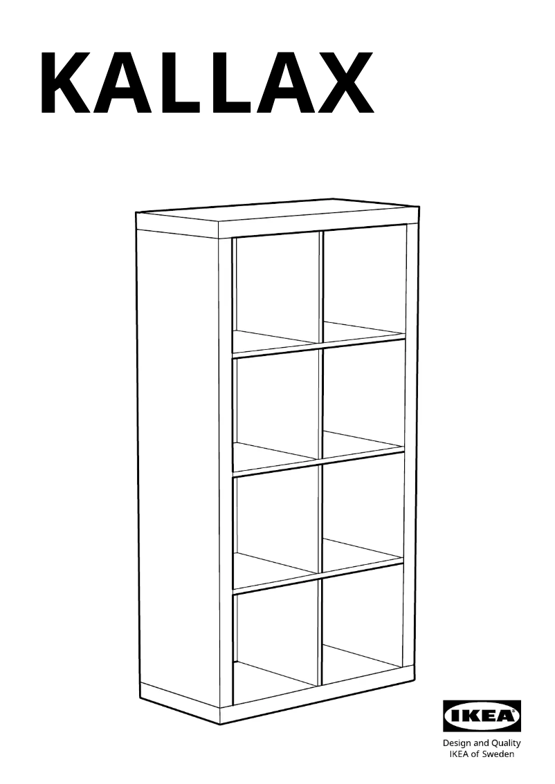 Página 1 del manual Manual de usuario Ikea KALLAX 202.758.85