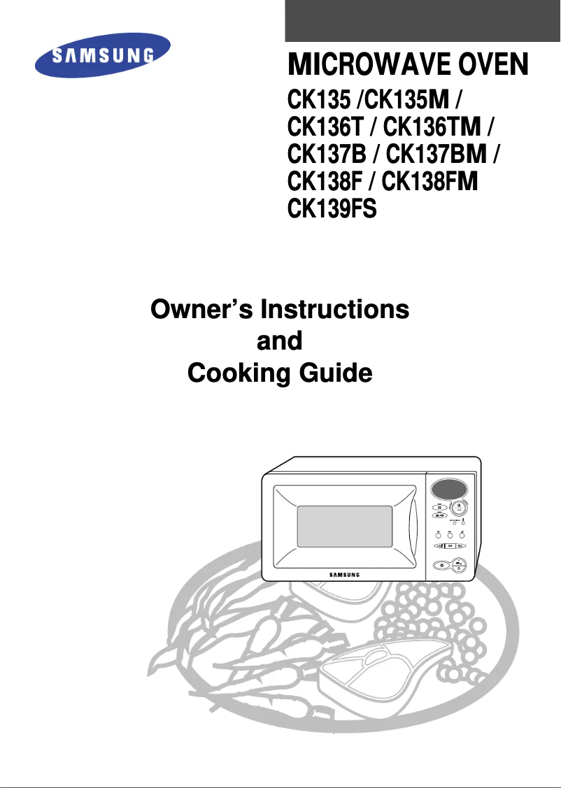 Page 1 de la notice Manuel utilisateur Samsung CK138