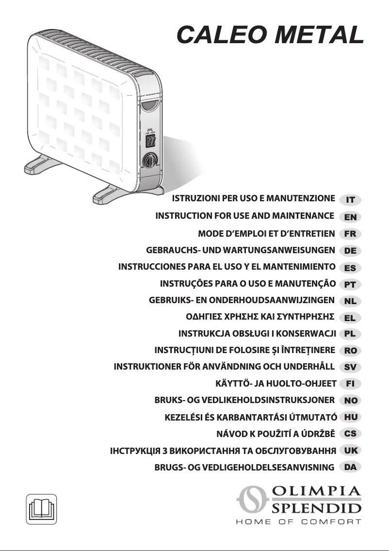 Página 1 del manual Manual de usuario Olimpia Splendid Caleo Metal