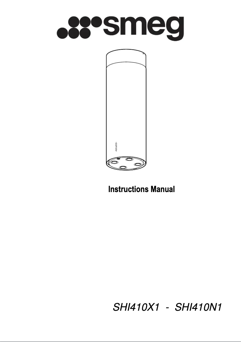 Image de la première page du manuel de l'appareil SHI410X1