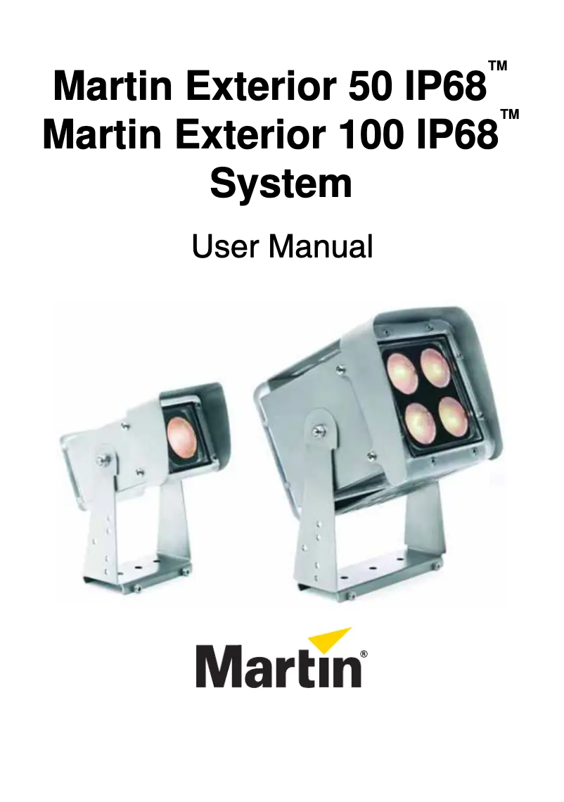 Image de la première page du manuel de l'appareil Exterior 100 IP68