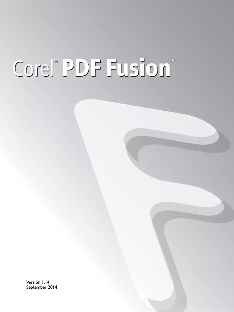 Página 1 del manual Manual de instrucciones Corel PDF Fusion