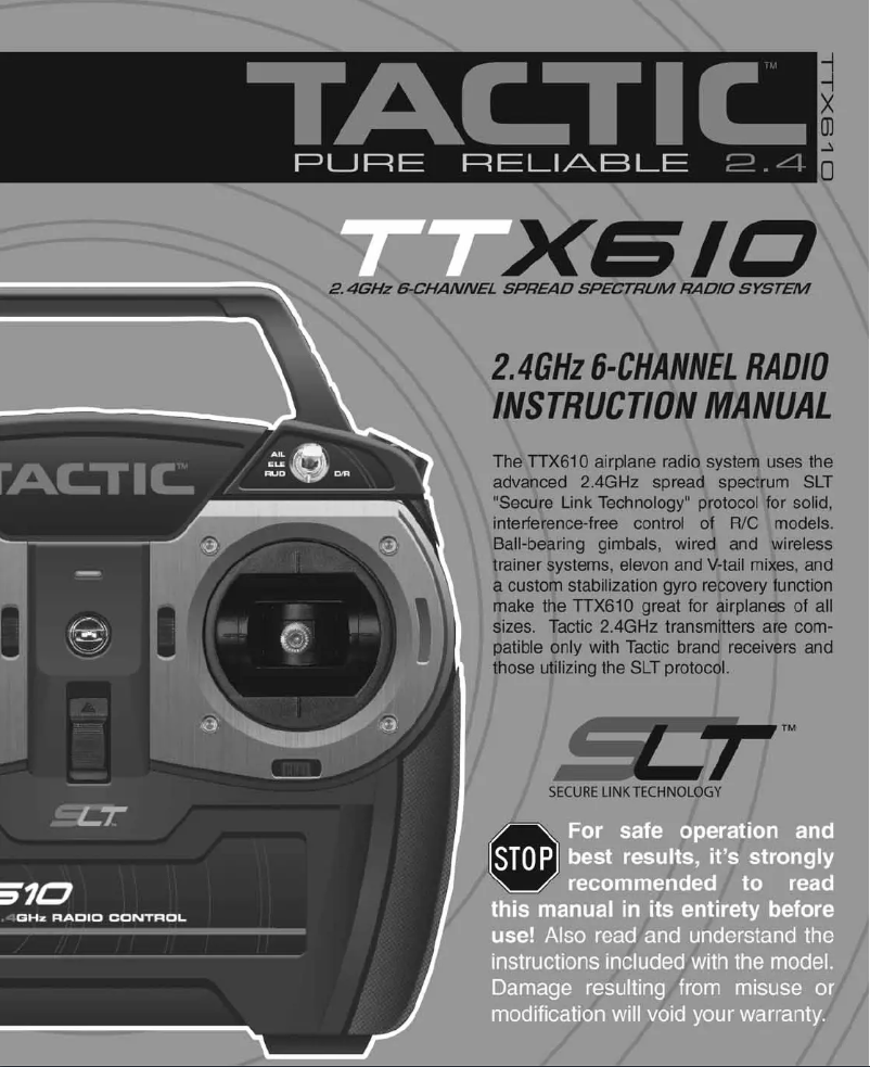 Page 1 de la notice Manuel utilisateur Tactic TACJ2610