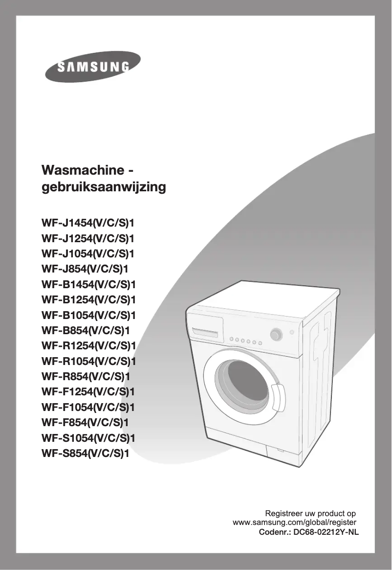 Page n°1 - Manuel utilisateur Samsung WF-J 854