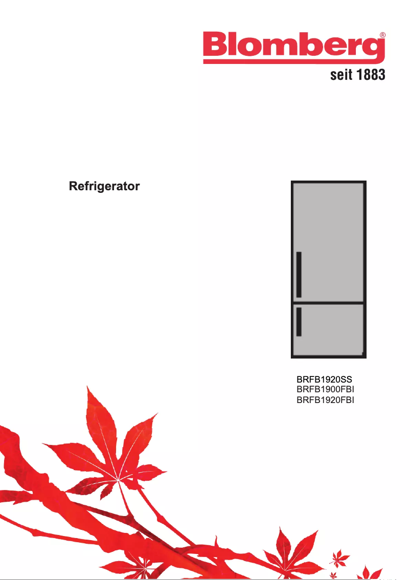 Page 1 de la notice Guide d'installation Blomberg BRFB 1900 FBI