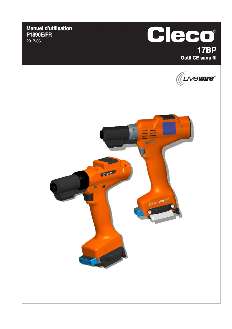 Page 1 of the manual User Manual Cleco 17BPYPB07QL