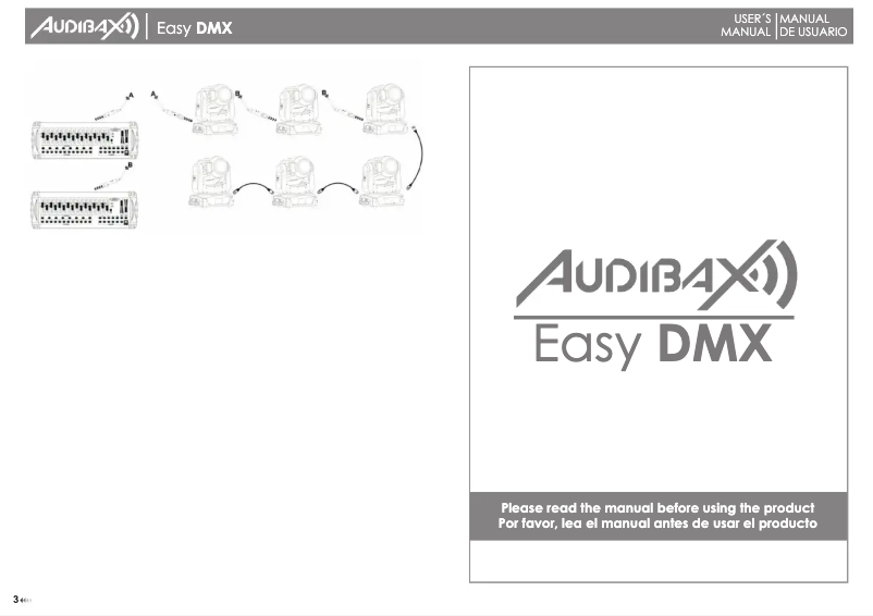 Page 1 de la notice Manuel utilisateur Audibax Easy DMX