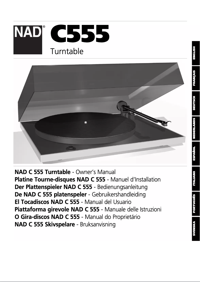 Page 1 de la notice Manuel utilisateur NAD C555
