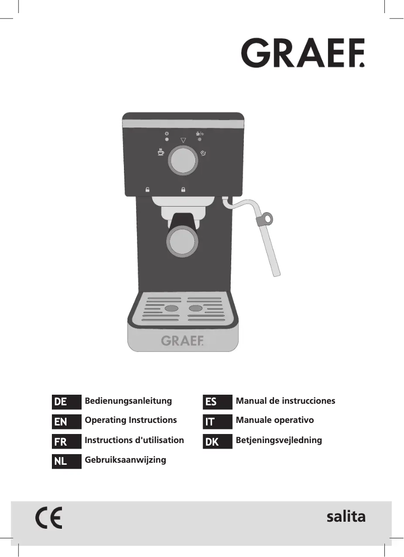 Page 1 de la notice Manuel utilisateur Graef Salita ES 402