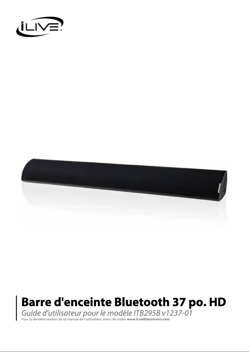 Page 1 de la notice Manuel utilisateur iLive ITB295B