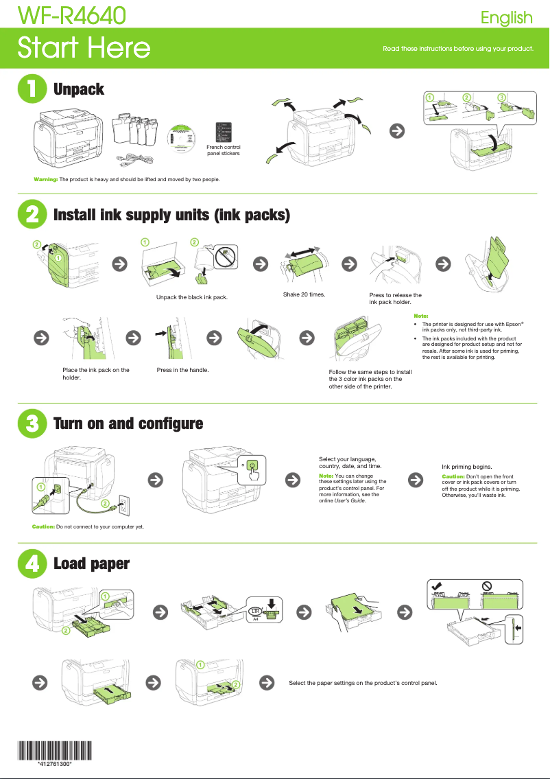 Page n°1 - Manuel utilisateur Epson WorkForce Pro WF-R4640