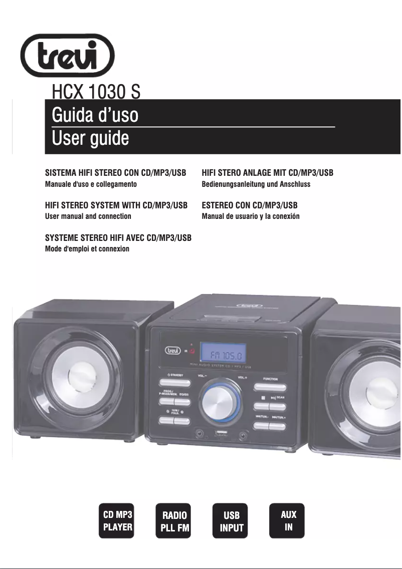 Page n°1 - Manuel utilisateur Trevi HCX 1030 S