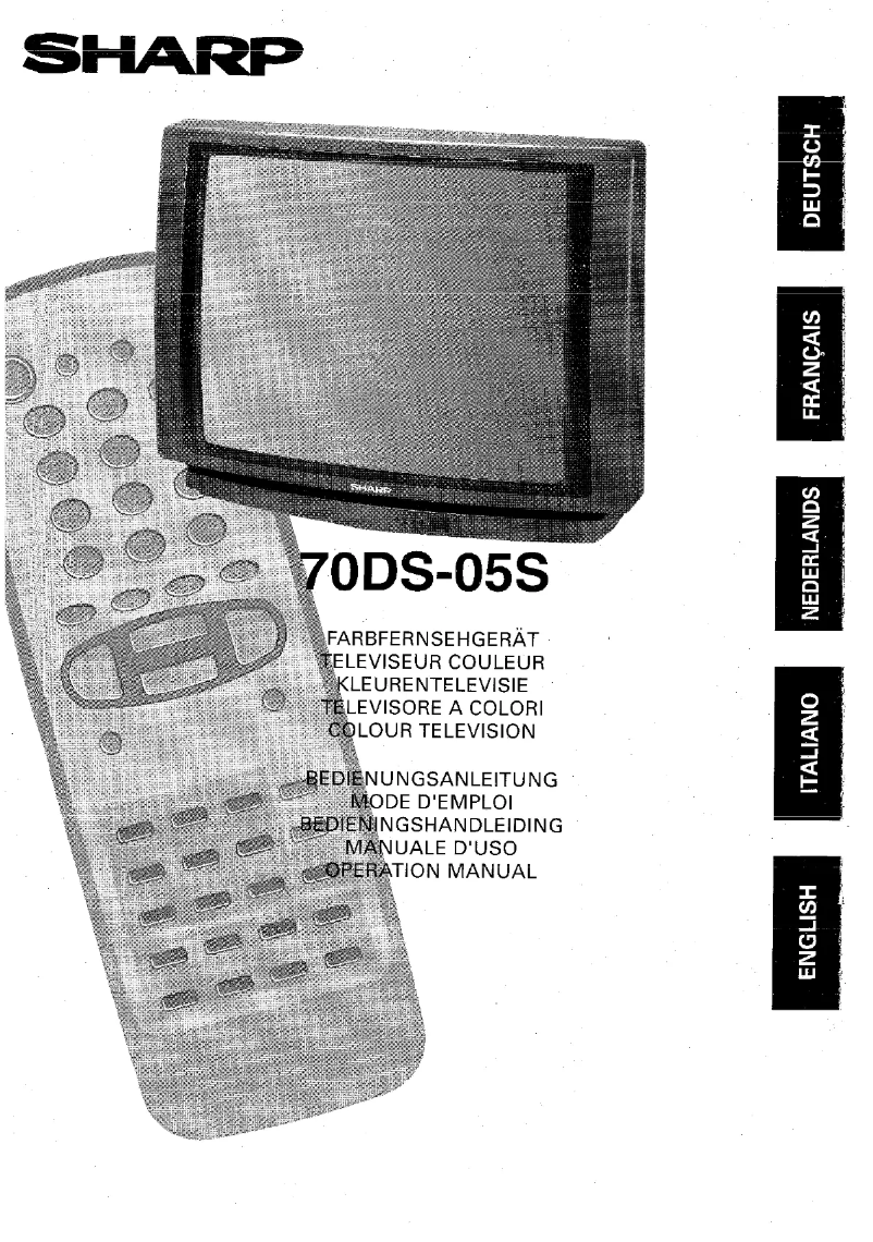 Page 1 de la notice Manuel utilisateur Sharp 70DS05S