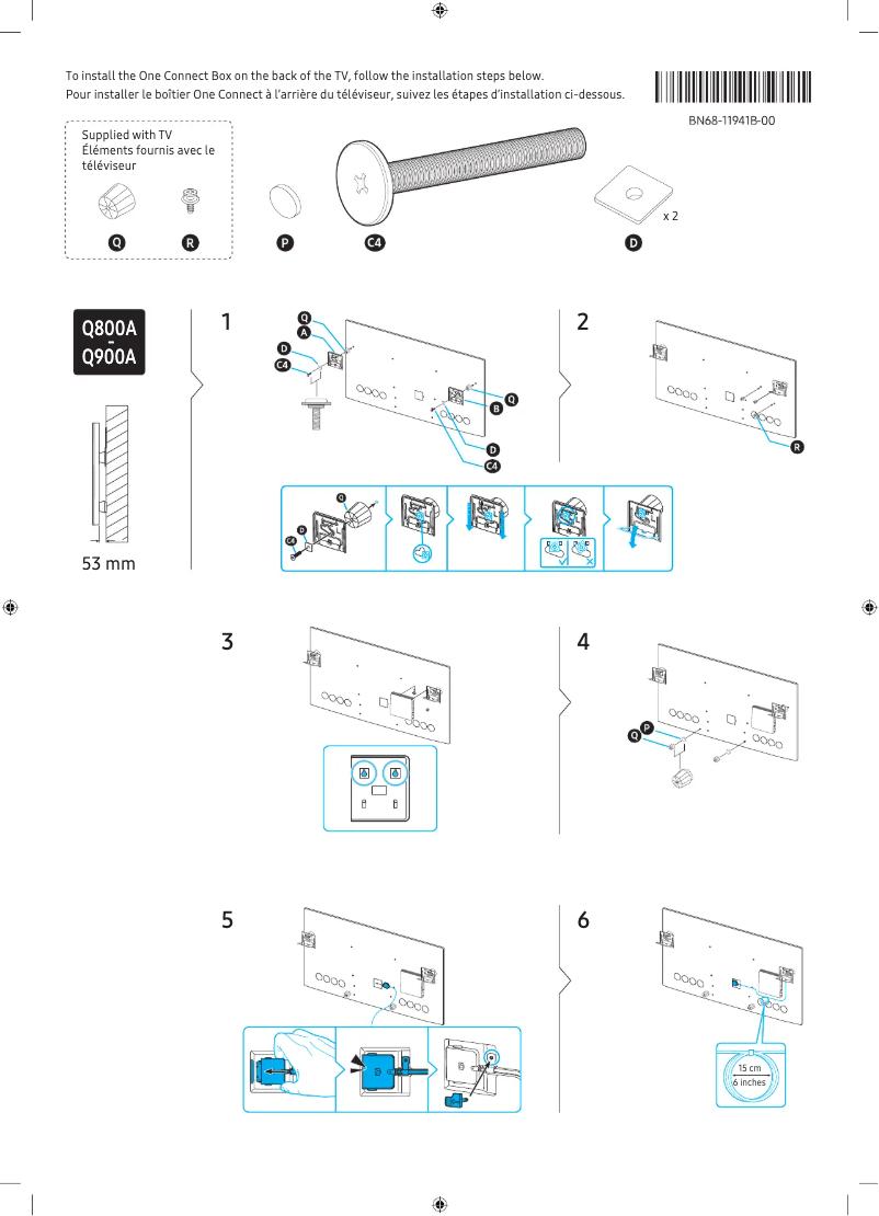 Page 1 de la notice Guide d'installation Samsung WMN-A50EB