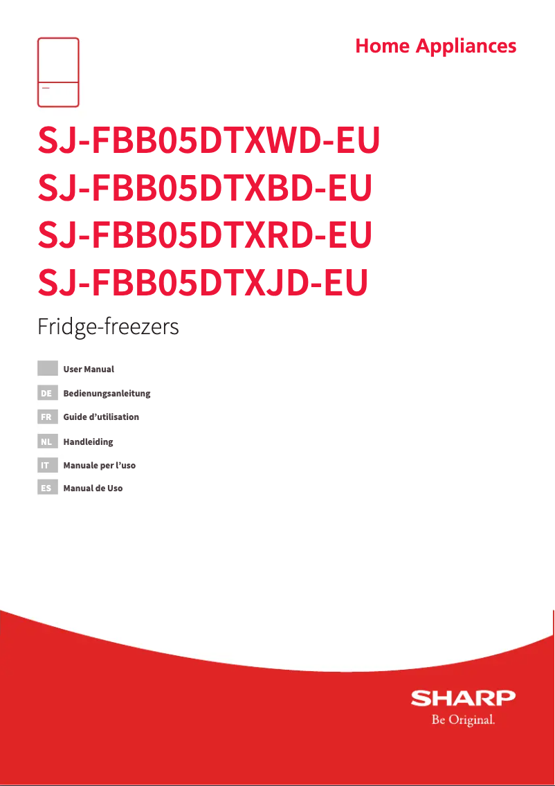 Image de la première page du manuel de l'appareil SJ-FBB05DTXJD