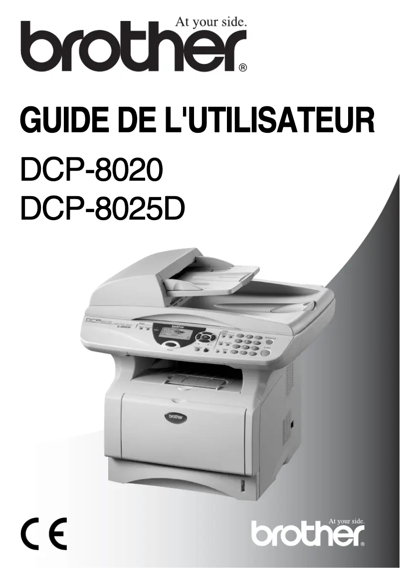 Page n°1 - Manuel utilisateur Brother DCP-8025D