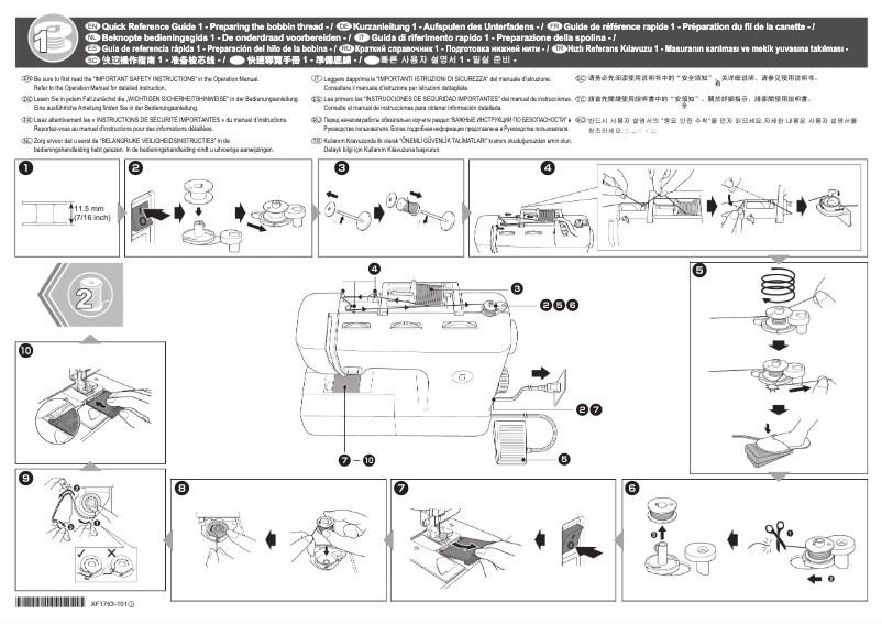 Página 1 del manual Manual de usuario Brother XR27NT