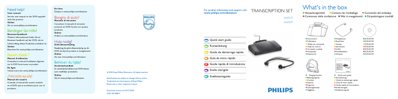 Image de la première page du manuel de l'appareil LFH7277