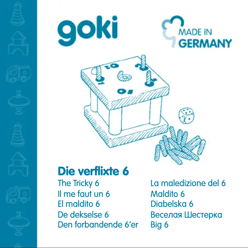 Page 1 de la notice Manuel utilisateur Goki The Tricky 6