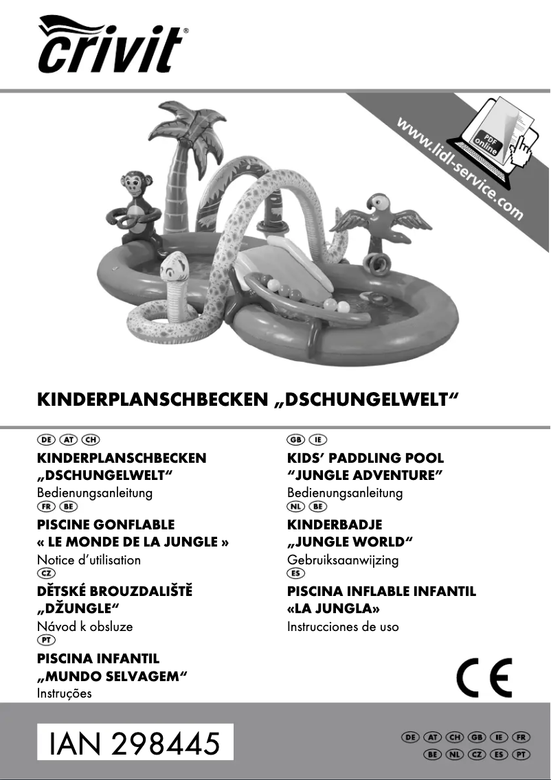 Page n°1 - Manuel utilisateur Crivit IAN 298445