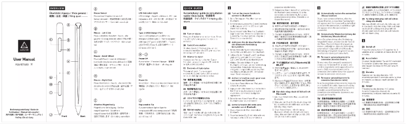 Page 1 de la notice Manuel utilisateur Adonit Note-M