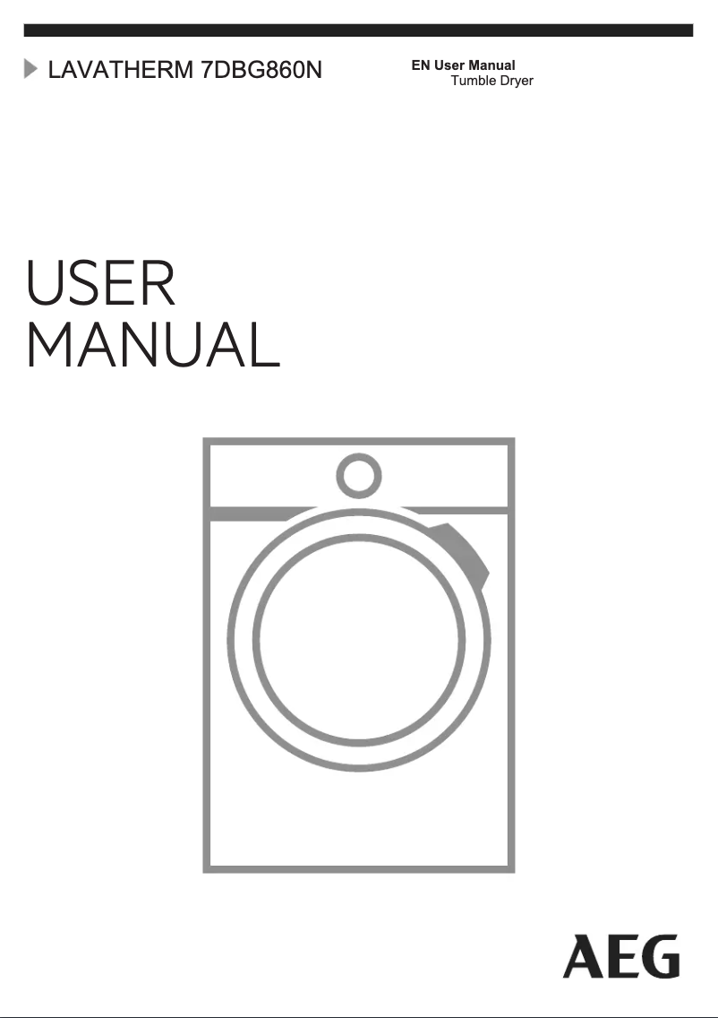Image de la première page du manuel de l'appareil T7DBG860N