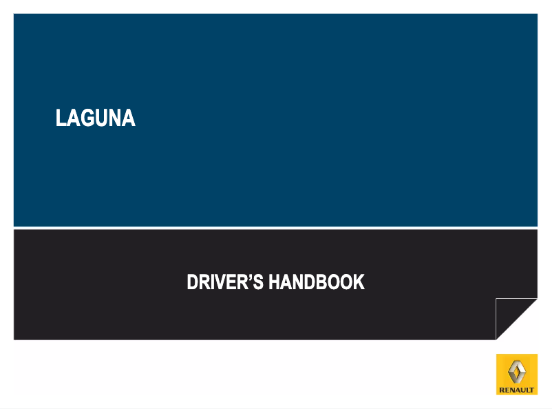 Page 1 de la notice Manuel utilisateur Renault Laguna Coupe (2012)