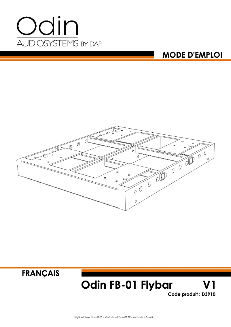 Page n°1 - Manuel utilisateur DAP-Audio Odin FB-01