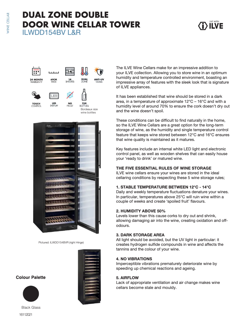 Image de la première page du manuel de l'appareil ILWDD154BVR