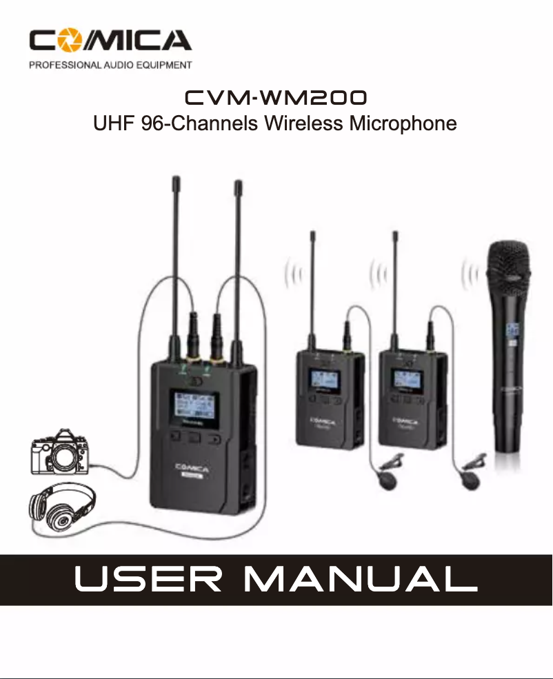 Image de la première page du manuel de l'appareil CVM-WM200TX